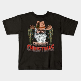 Cowboy Christmas Kids T-Shirt